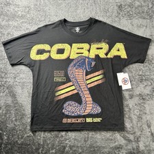 Licensed Carroll Shelby 1965 Cobra Mustang GT 500 Tee Black Size M New