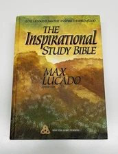 THE INSPIRATIONAL STUDY BIBLE HC Book NKJV Max Lucado Study Notes Life Lessons
