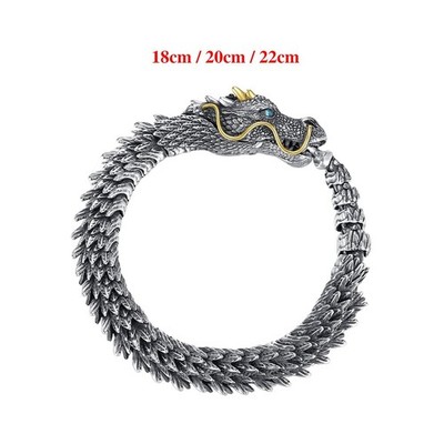 Dragon Scale Kupferlegierungsarmband Fashion Punk Bangle Wristband Biker