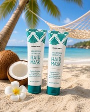 2 PACK Trader Joe's Shea Butter Coconut Oil Hair Mask 5.1 OZ 150ml each