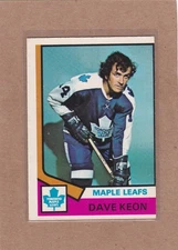 1974-75 O PEE CHEE HOCKEY DAVE KEON #151 MAPLE LEAFS EX *A38052