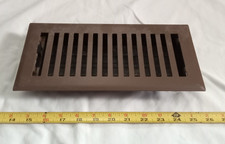 vintage Steel Floor Heat Register Grate/vent Louvered 11.5" long x 5.5" wide.