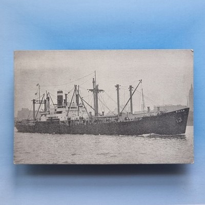 Versand Postkarte um 1950 United States Lines Dampffrachter Transatlantik