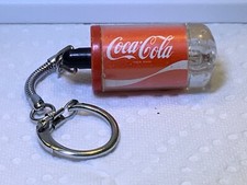 Vintage Coca Cola Bottling Co Key chain with flash light.needs battery RARE