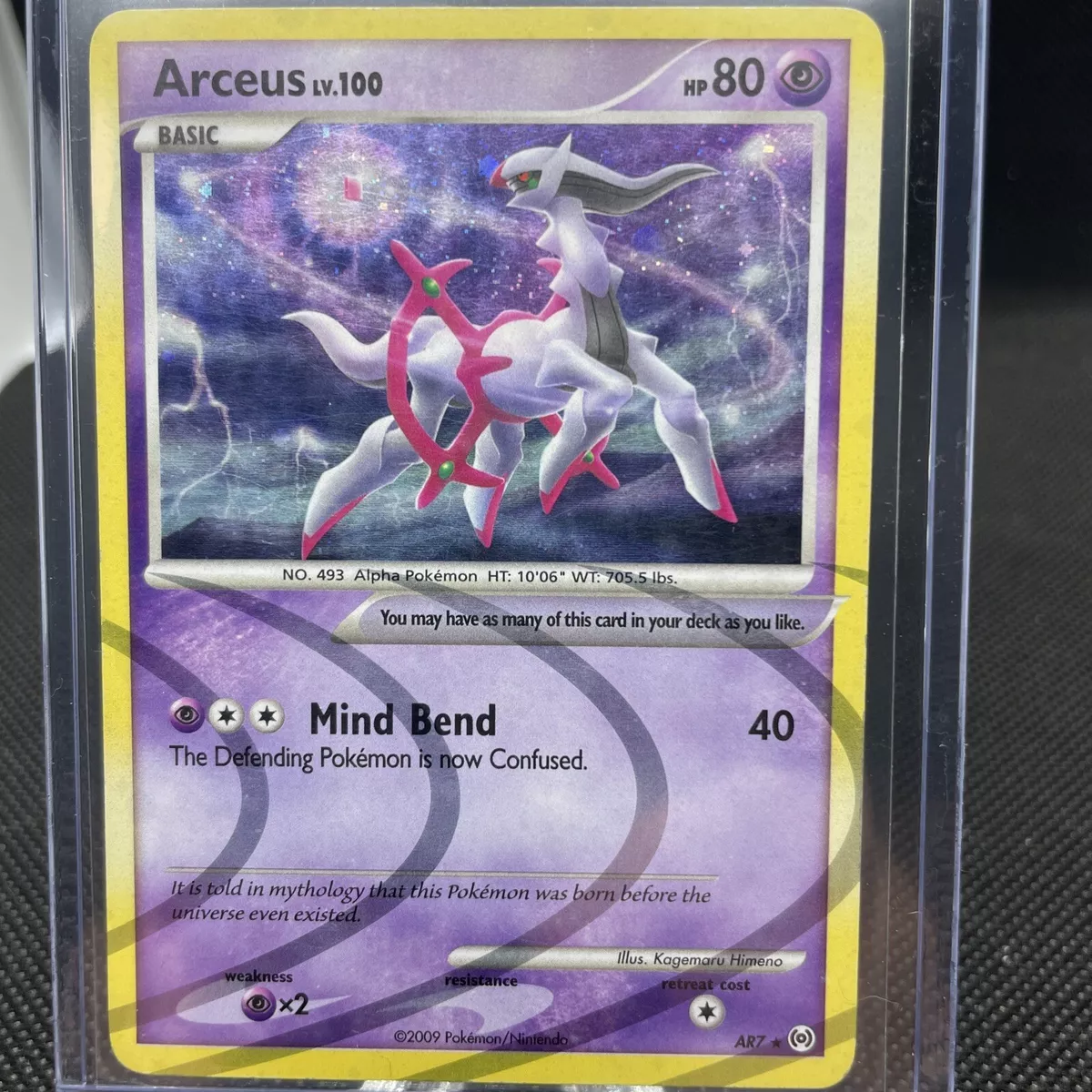 Arceus Holo - Platinum Arceus Pokémon card AR7