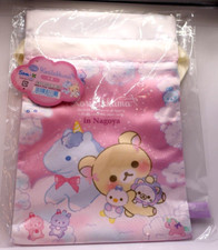 2024 San-X New Rilakkuma Korilakkuma Drawstring Bag Pouch Rilakkuma Store Nagoya