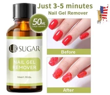 UR SUGAR 50ml Fast Nail Gel Remover Soak Off UV/LED Polish Cleaner