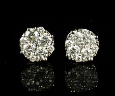 Zales Jewelers Zales White Gold Diamond Earrings Diamond Crown