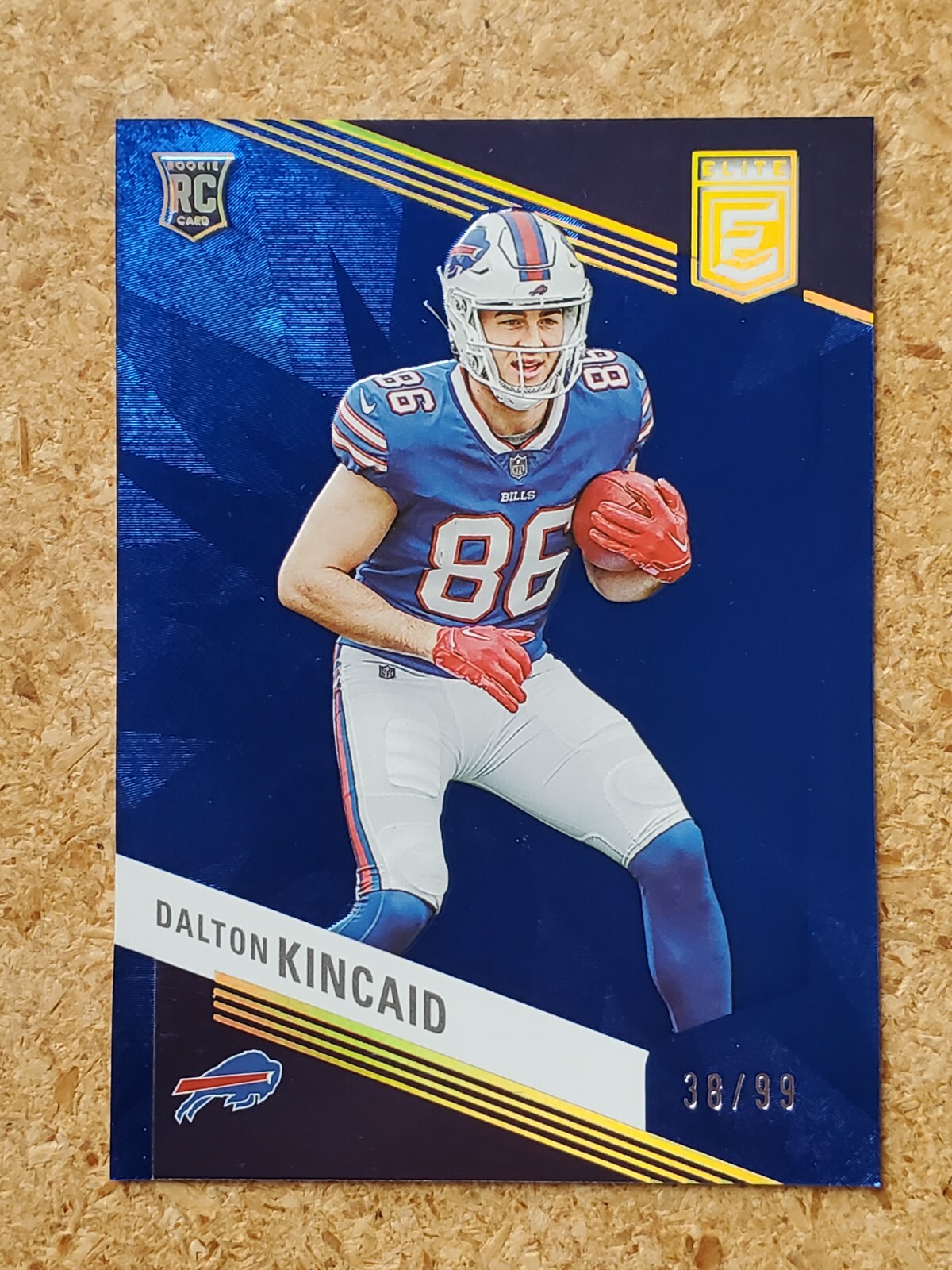 Dalton Kincaid 2023 Donruss Elite Blue Rookie Parallel #38/99 Bills