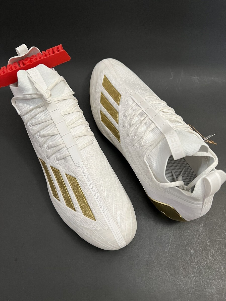 ADIDAS ADIZERO PRIMEKNIT FOOTBALL CLEATS [GX5100] WHITE GOLD PK SZ
