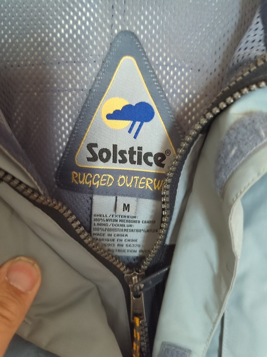 d Solstice Micro Shed Jacket Size Medium With Hood Gray | eBay