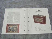 Schaltplan für Röhrenkofferradio AEG 638SGWK Sportsuper von 1949 Rundfunkmuseum