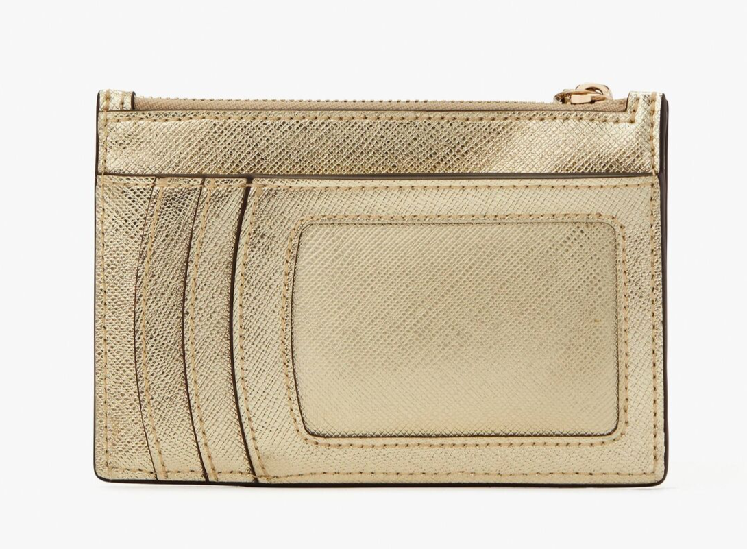 Kate Spade Spencer Metallic card Case holder wristlet Key Fob ~NWT
