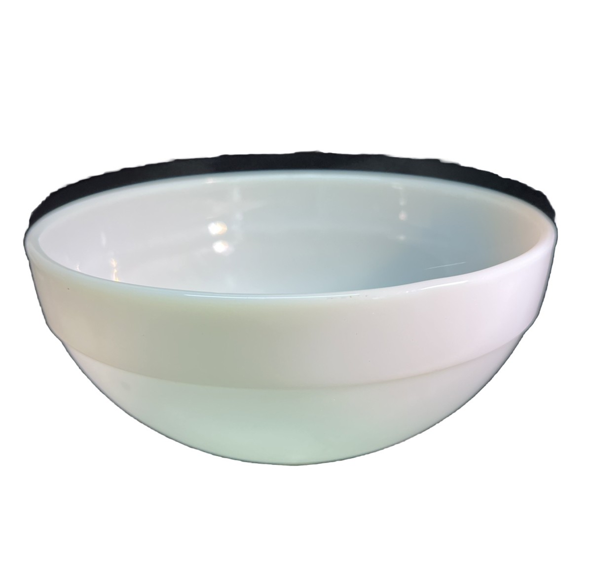 Vintage Fire King Oven Ware White Smooth Bowl - 7.5” x 3.5