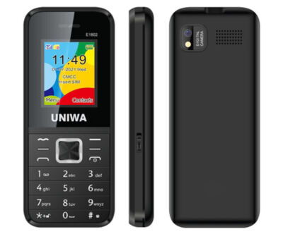 UNIWA E1802 Dual SIM Scheda Torcia Radio Fm Gsm Multimediale 2g Cellulare