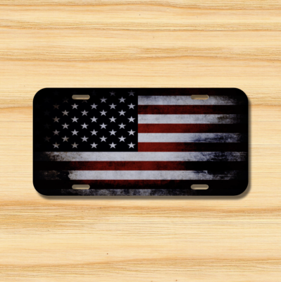 USA US American Flag Liberty Freedom Plate Front 1776 NRA Patriot