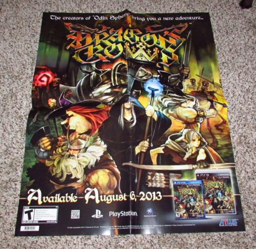 Dragon's Crown Poster 22X28 Atlus Playstation 3 Fast Shipping - Picture 1 of 1