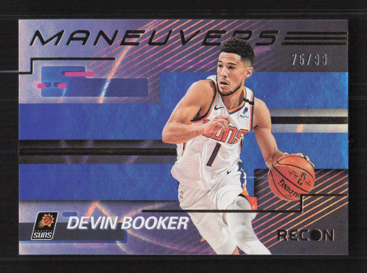 Devin Booker SN 2020-21 Panini Recon Maneuvers Blue Phoenix Suns #5