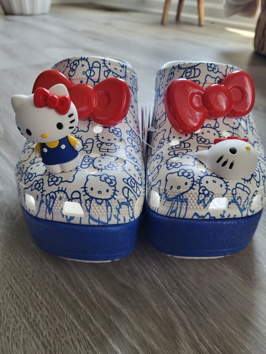 Crocs Hello Kitty 50th Anniversary Blue Glitter High Crocs Crocs Hello Kitty 50th Anniversary Blue Glitter High Crocs