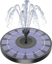 "Solar Bird Bath Fountains Upgraded, 2,5W Solar Powered Water Fountain Pump with