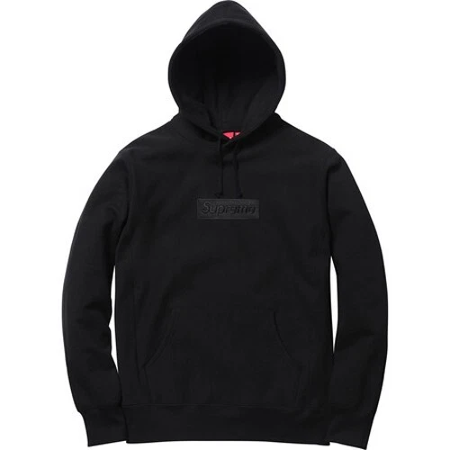 Sweat à capuche noir XL logo Supreme Box