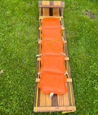 Vintage Adirondack 6 Foot Toboggan w Pad Clean Great Looking Winter Movie Prop