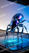 Digital Art Picture Image Photo Wallpaper Background Desktop AI - Robot Beetle