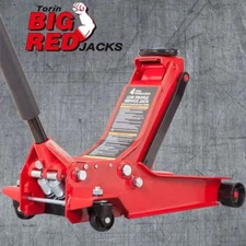 4 Ton BIG RED Torin Dual Piston Low Profile Service/Floor Jack with Red,AT84007R