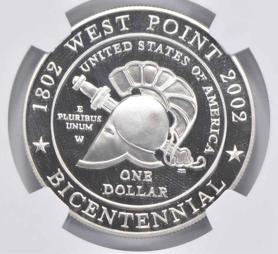 2002 West Point Army Commemorative Proof Silver Dollar NGC PF70 UCAM - Image 4 of 4