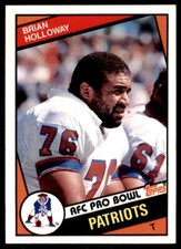 1984 TOPPS/ BRIAN HOLLOWAY NEW ENGLAND PATRIOTS #138