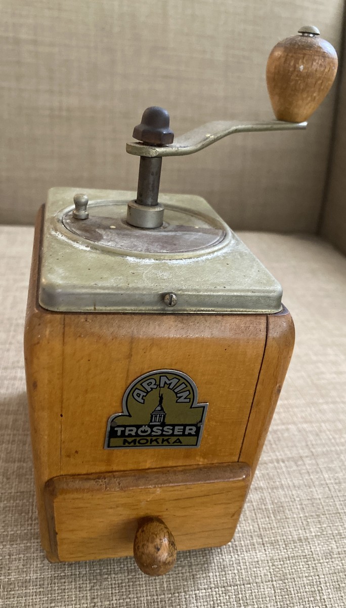 Vintage Armin Trosser Mokka Coffee Grinder Wooden German | eBay