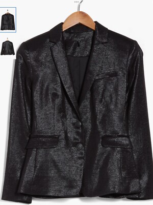Rag Bone Razor Black Velvet Blazer Sz AUTHENTIC NWT