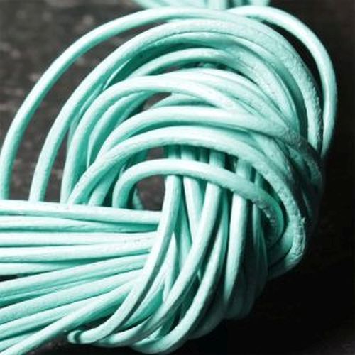 Lederband Rindsleder 2mm weich 1m lang rund viele aktuelle Farben Steinschatz - Bild 16 von 23