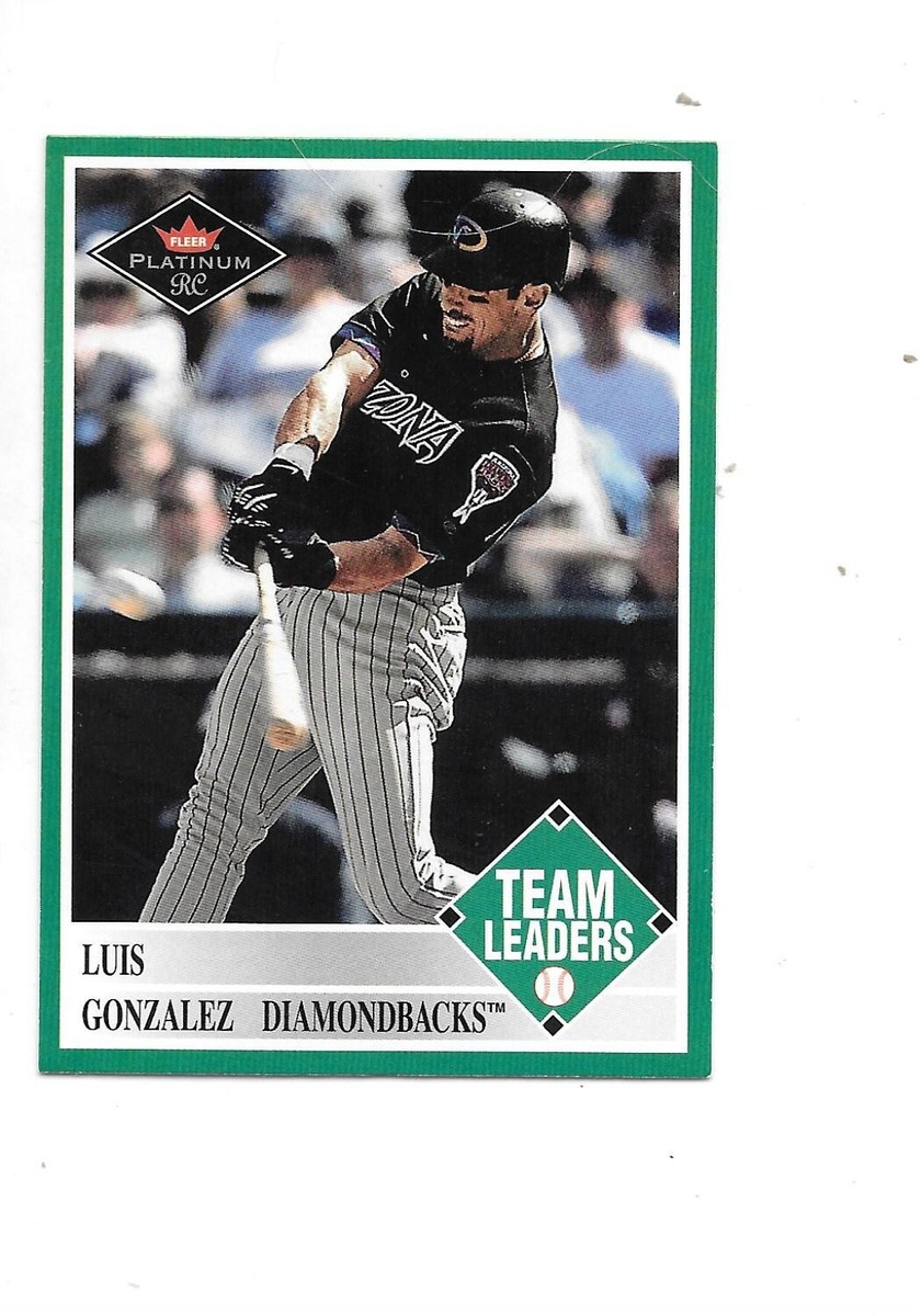 Luis Gonzalez 2001 Fleer Platinum Team Leaders Baseball Card #460