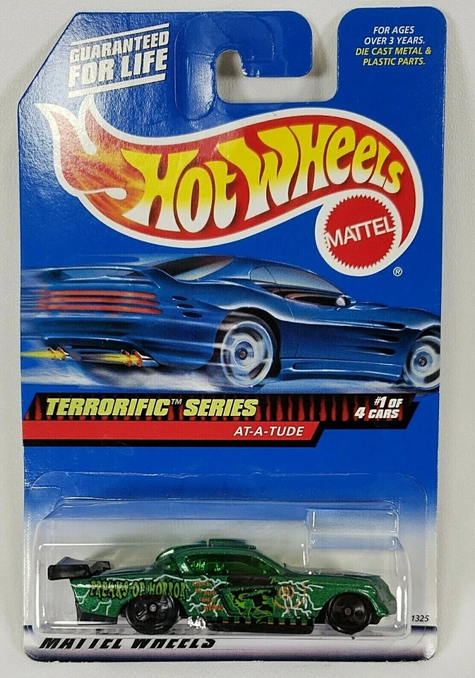 Juego completo de 4 fundidos a presión Hot Wheels 1999 serie Terrorific de colección sin usar 1:64 Foto 2 de 4