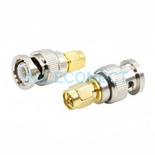 5x SMA Male to BNC Male Plug Adapter for Walkie Talkies Radio Antenna Connector