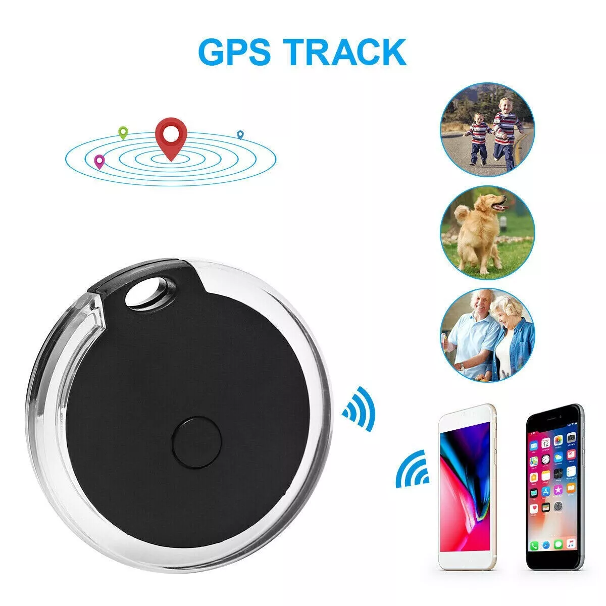 GPS Rastreador Mini Smart Localizador Tiempo Real Adulto Niño Mascota  Maletas