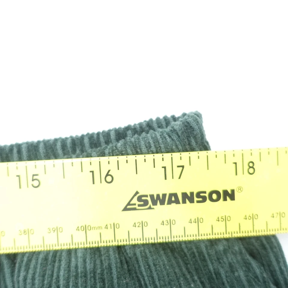 Pantalones de pana Blair vintage para mujer XL verde pierna recta cintura elástica tirar Foto 3 de 4