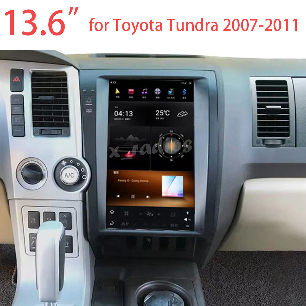 13.6" Android 11 Tesla Vertical Big Screen GPS Radio For Toyota Tundra