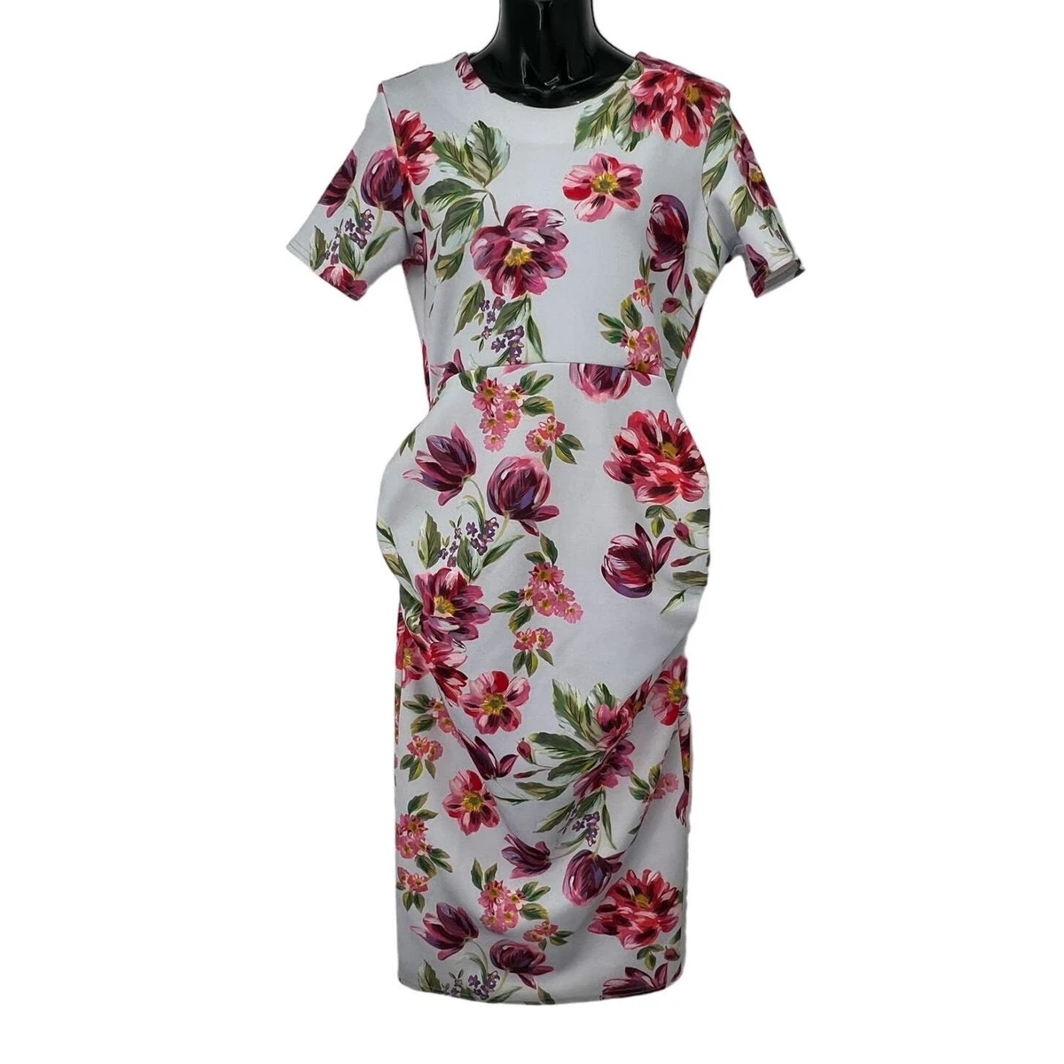 strapless open back dress Iris Long Sleeve Satin Maxi Dress / Soft Pink | Meshki main image 1