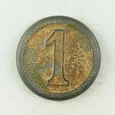 World War 1 German 1st Regiment Uniform Button Original E4BT