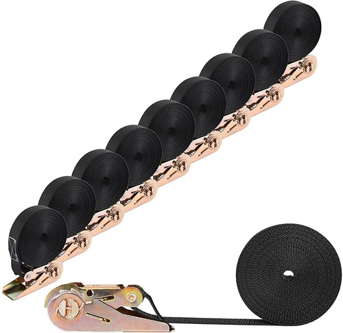 10x Spanngurte mit Ratsche und Haken Spanngurt 800kg 6m Ratschengurte Zurrgurte - Bild 2 von 8