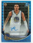 2025-26 Bowman Will Richard #BCA-WI Blue Geometric Auto RC /150 Warriors
