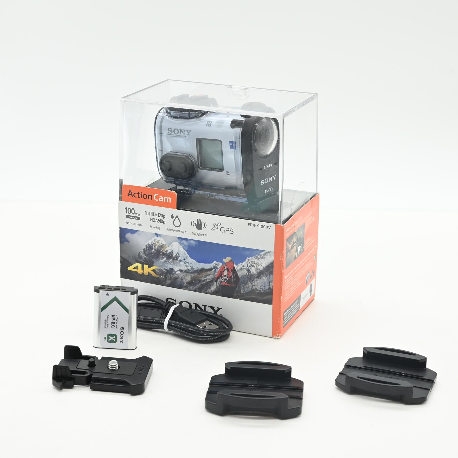 Sony FDR-X1000V 4K Action Cam Camcorder Video Camera #073