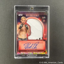 2025 Topps Midnight UFC Reinier De Ridder Rookie Patch Auto Dusk RPA /75