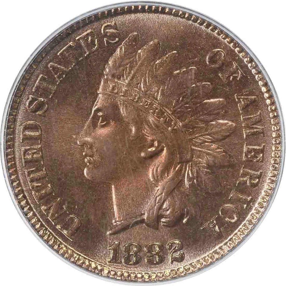1882 Indian Cent MS66RD PCGS - Image 3 of 4