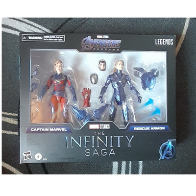 Marvel Legends Series The Infinity Saga Captain Marvel & Rescue 2 Figuren Set