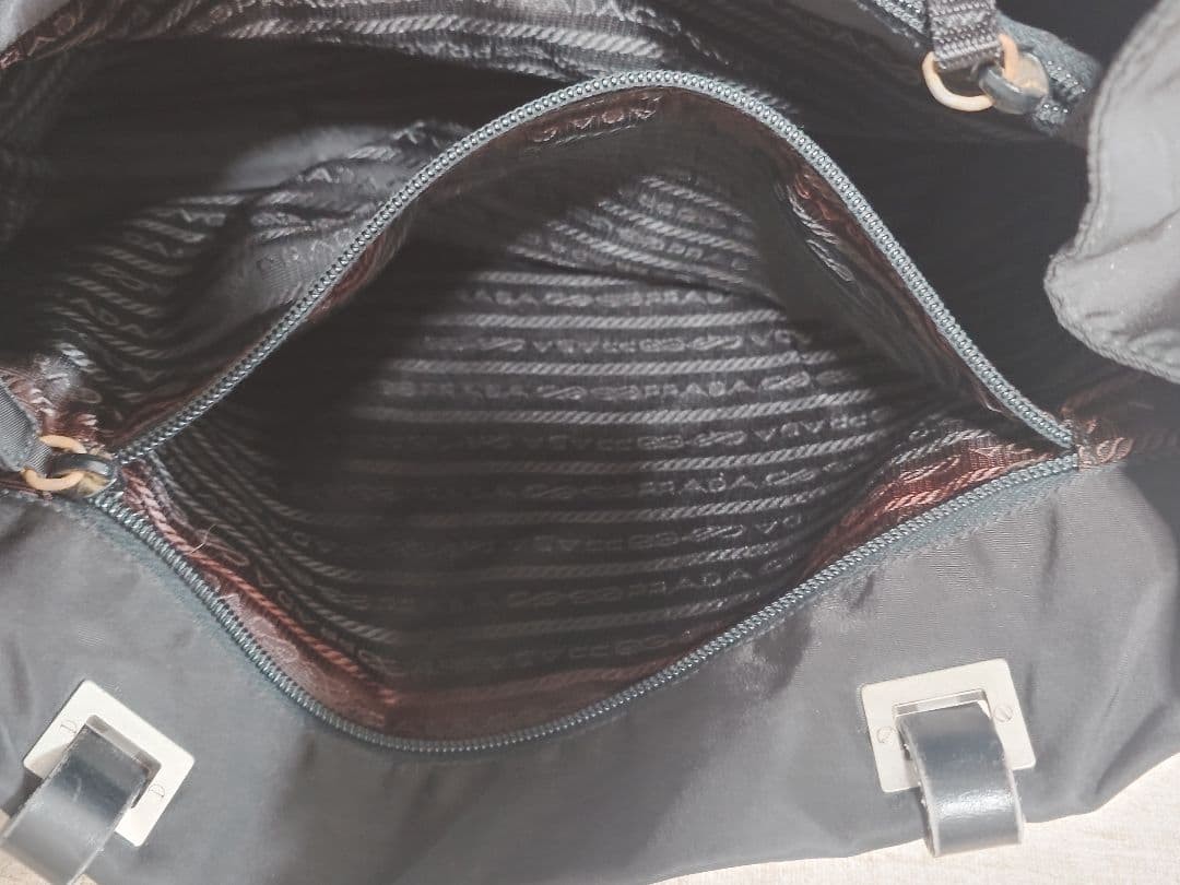 PRADA Nylon Tote Bag Black Stylish Authentic Women's Fashion Bag thumbnail 9