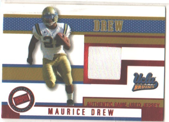 Maurice Jones-Drew Press Pass Game Used Jerseys #JCMD Red