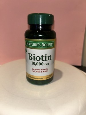 Nature's Bounty Biotin 10,000 mcg 120 Ct